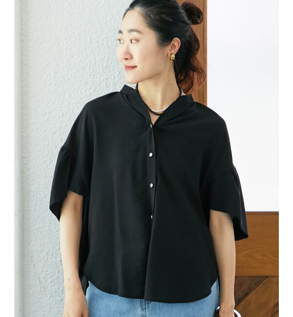  「《お気に入り急上昇！！》ヴィンテージライクフレアスリーブブラウス」|シャツ・ブラウス|