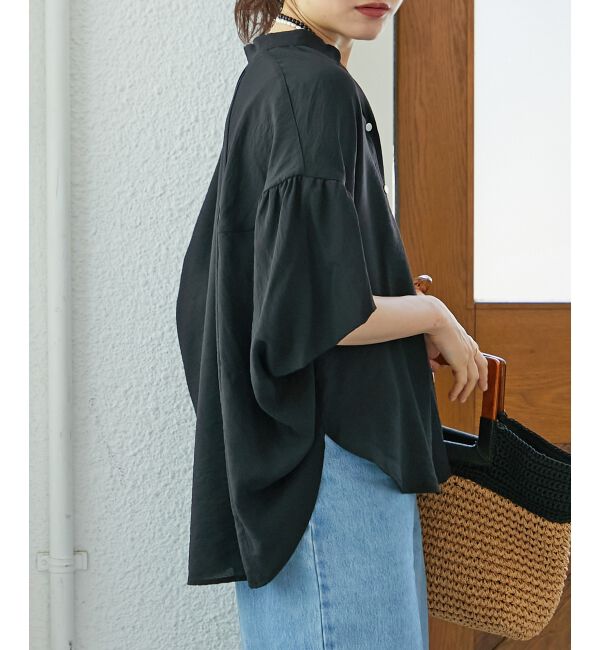  「《お気に入り急上昇！！》ヴィンテージライクフレアスリーブブラウス」|シャツ・ブラウス|