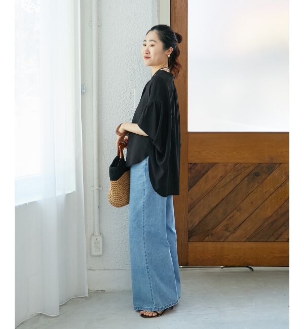  「《お気に入り急上昇！！》ヴィンテージライクフレアスリーブブラウス」|シャツ・ブラウス|