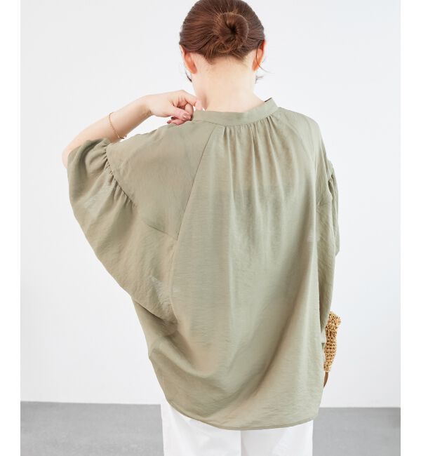  「《お気に入り急上昇！！》ヴィンテージライクフレアスリーブブラウス」|シャツ・ブラウス|