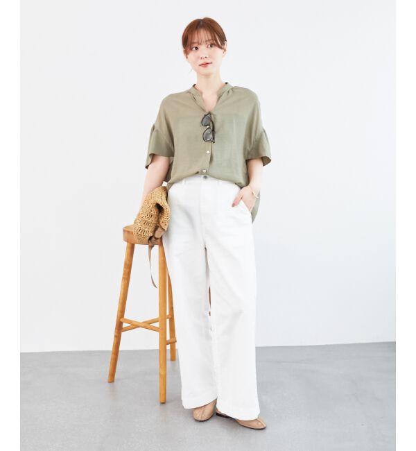  「《お気に入り急上昇！！》ヴィンテージライクフレアスリーブブラウス」|シャツ・ブラウス|