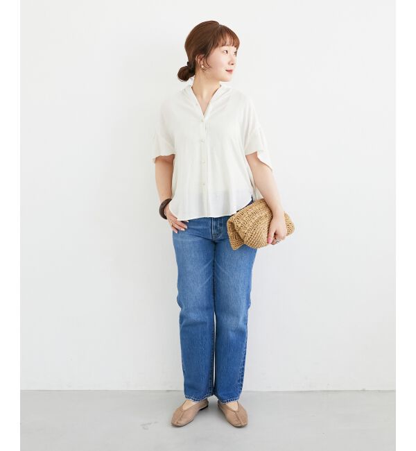  「《お気に入り急上昇！！》ヴィンテージライクフレアスリーブブラウス」|シャツ・ブラウス|