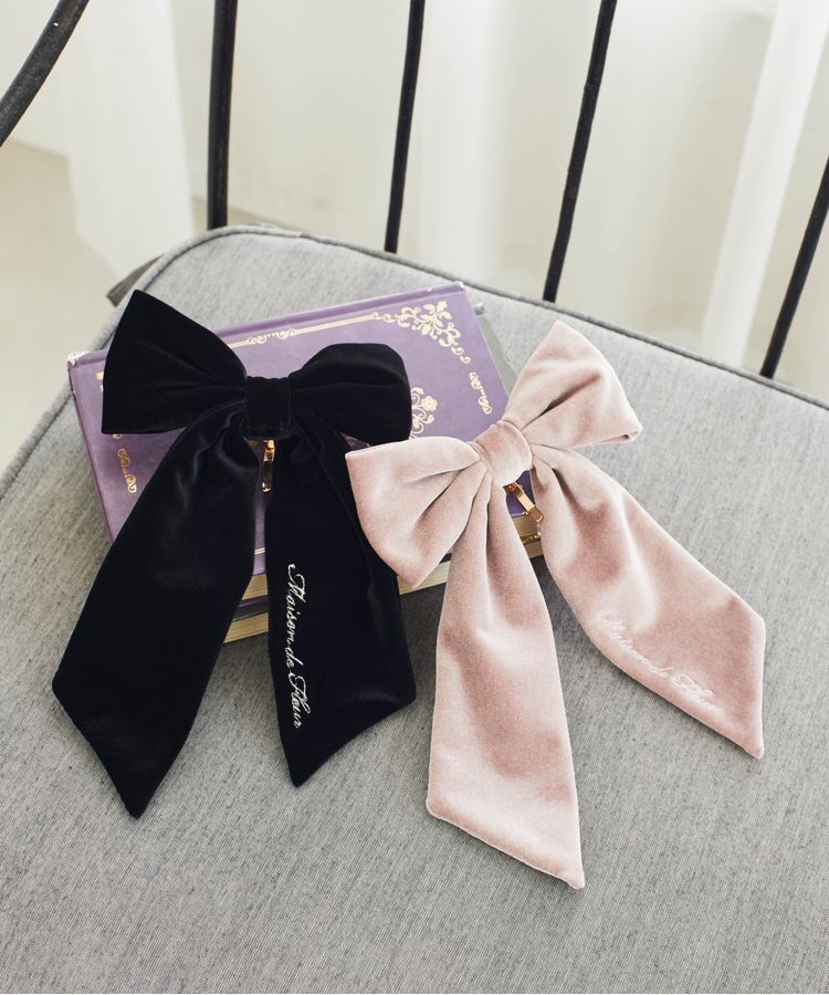 Maison de FLEUR「ベロアリボンヘアカフ」|イヤリング|