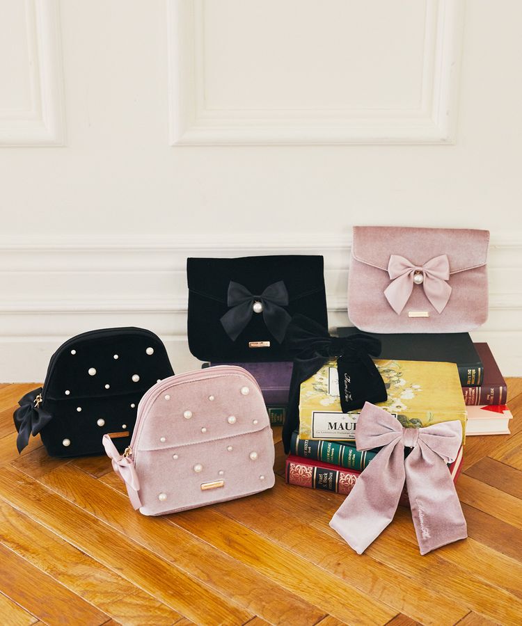 Maison de FLEUR「ベロアリボンヘアカフ」|イヤリング|