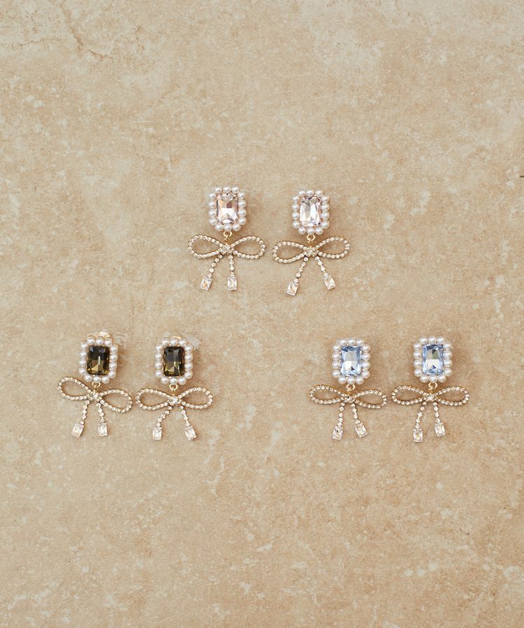 Maison de FLEUR「パールビジューイヤリング」|イヤリング|