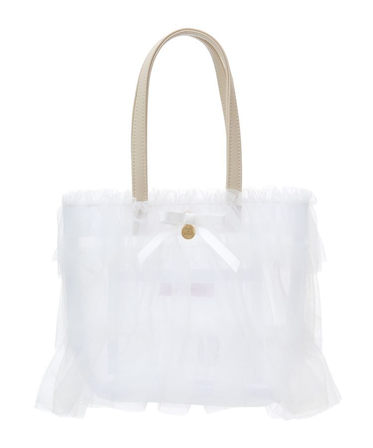 Maison de FLEUR「コットンキャンディフリルトートバッグ」|トートバッグ|