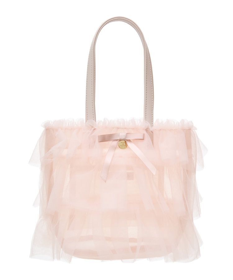 Maison de FLEUR「コットンキャンディフリルトートバッグ」|トートバッグ|