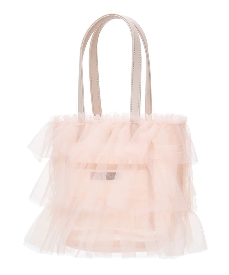 Maison de FLEUR「コットンキャンディフリルトートバッグ」|トートバッグ|