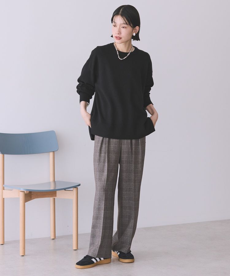 AMERICAN HOLIC「【WEB限定】バイパチサイドスリットニットプルオーバー＜静電気軽減＞」|ニット・セーター|