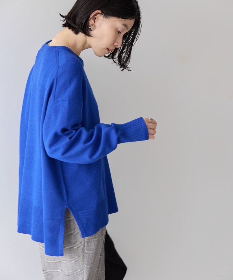 AMERICAN HOLIC「【WEB限定】バイパチサイドスリットニットプルオーバー＜静電気軽減＞」|ニット・セーター|