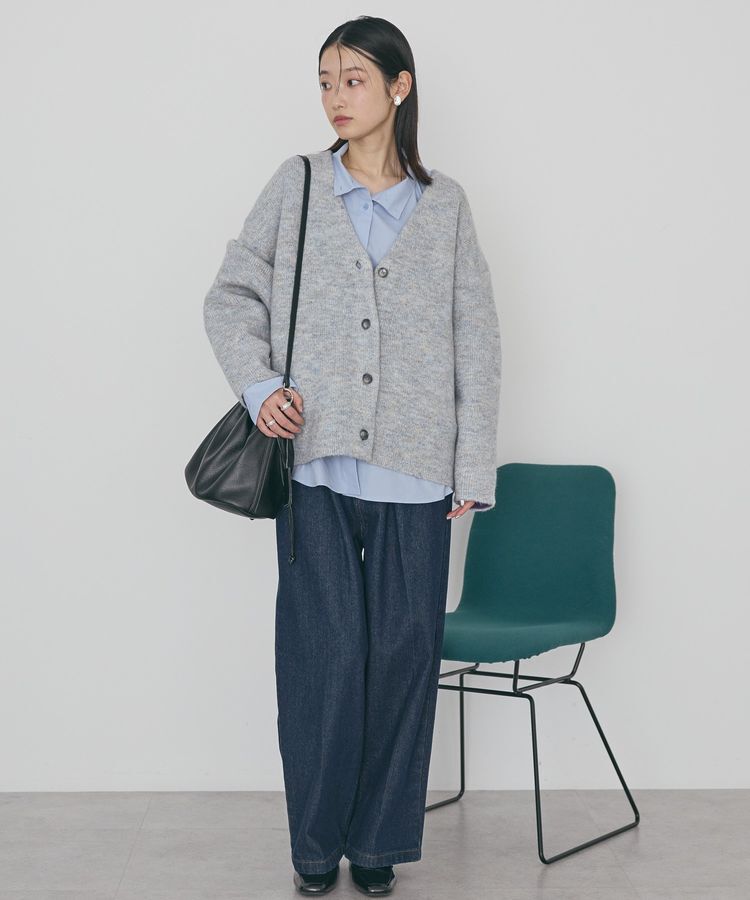 AMERICAN HOLIC「VネックWフェイスニットカーディガン【WEB限定カラー有り】」|カーディガン|