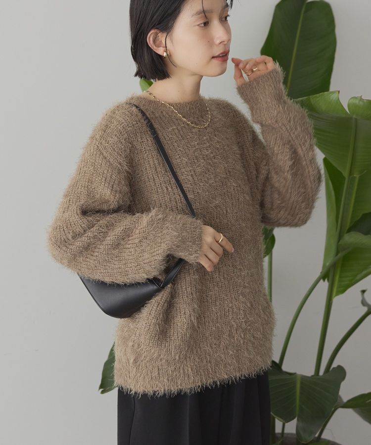 AMERICAN HOLIC「【WEB限定】フェザーゆるニットプルオーバー」|ニット・セーター|