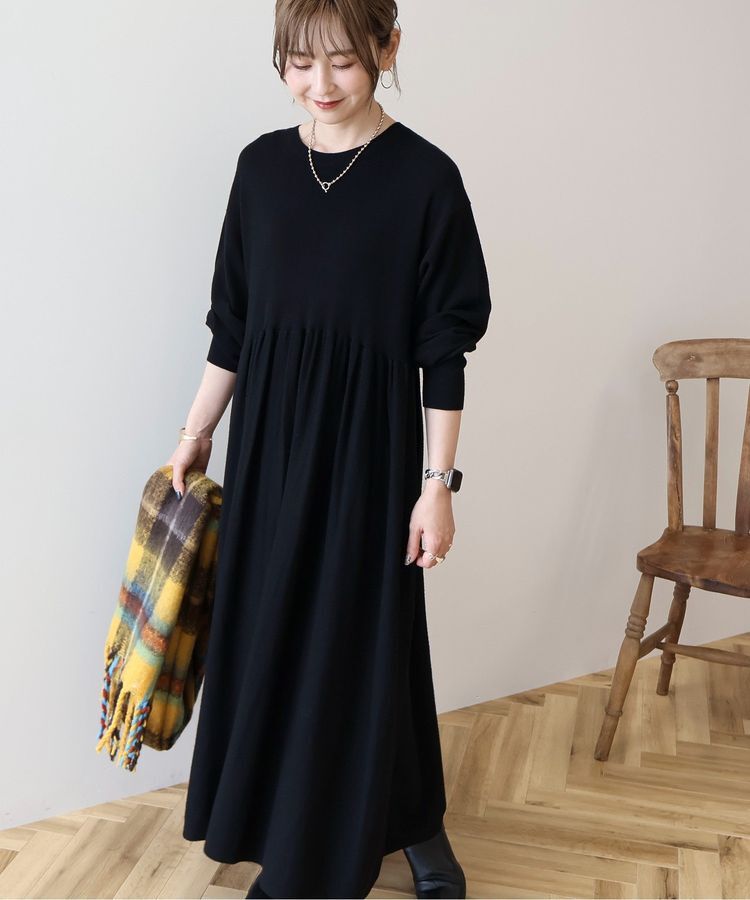 AMERICAN HOLIC「【WEB限定】バイパチティアードニットワンピース＜静電気軽減＞」|ワンピース|