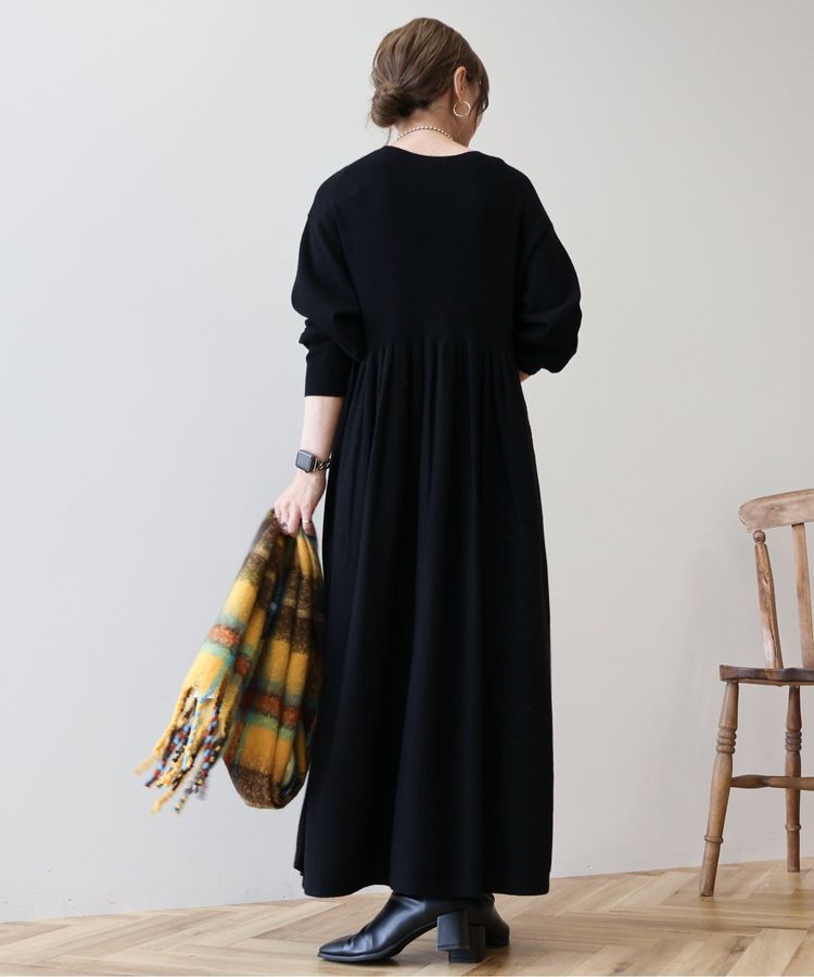 AMERICAN HOLIC「【WEB限定】バイパチティアードニットワンピース＜静電気軽減＞」|ワンピース|