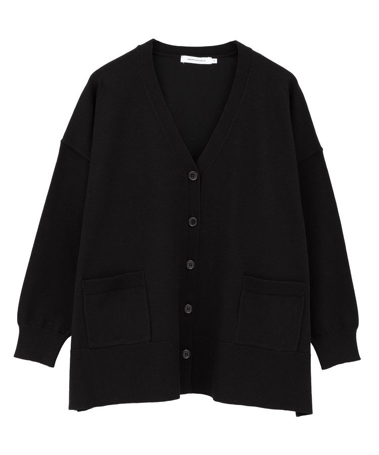 AMERICAN HOLIC「【WEB限定】バイパチVネックルーズカーディガン＜静電気軽減＞」|カーディガン|