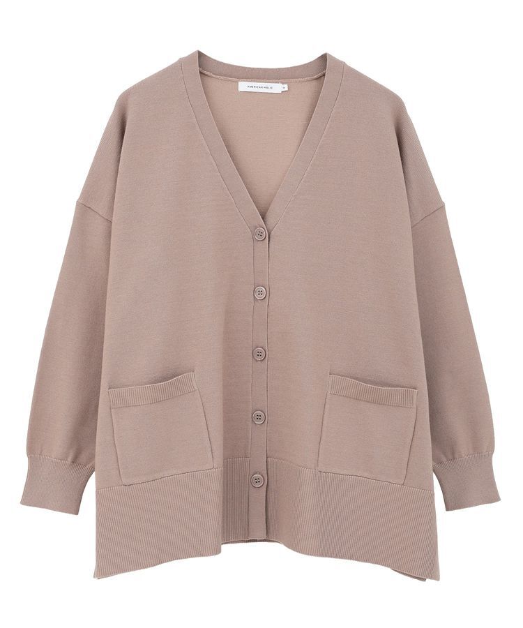 AMERICAN HOLIC「【WEB限定】バイパチVネックルーズカーディガン＜静電気軽減＞」|カーディガン|