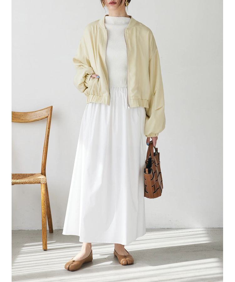 AnriettMusee「リブニットドッキングワンピース」|ワンピース|