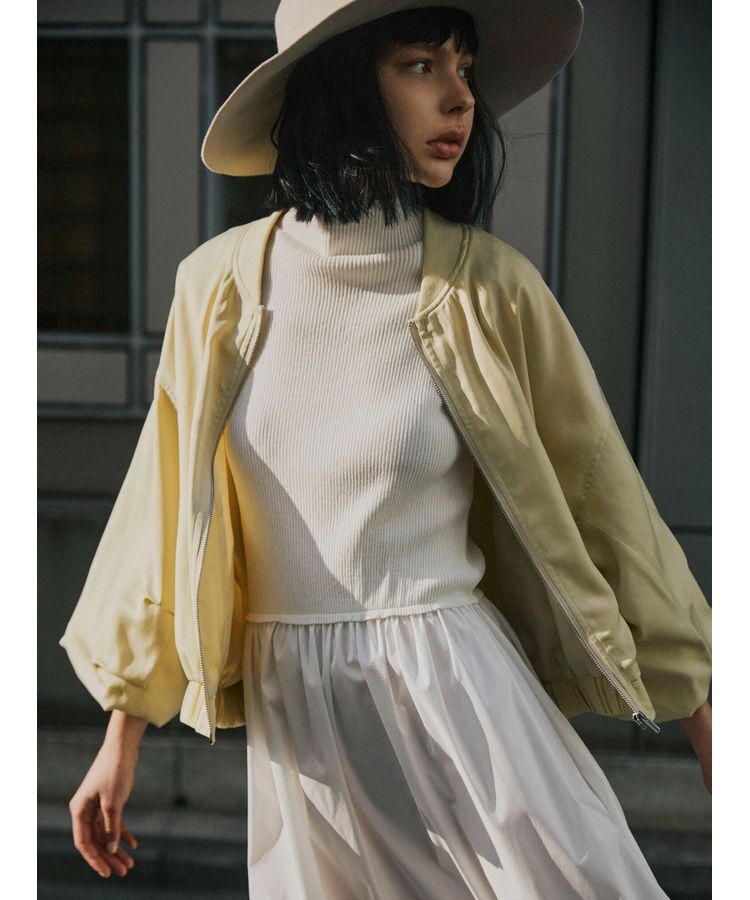 AnriettMusee「リブニットドッキングワンピース」|ワンピース|