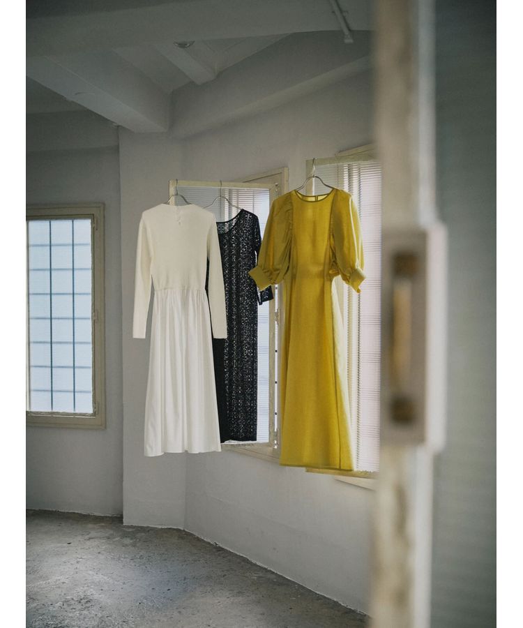 AnriettMusee「リブニットドッキングワンピース」|ワンピース|