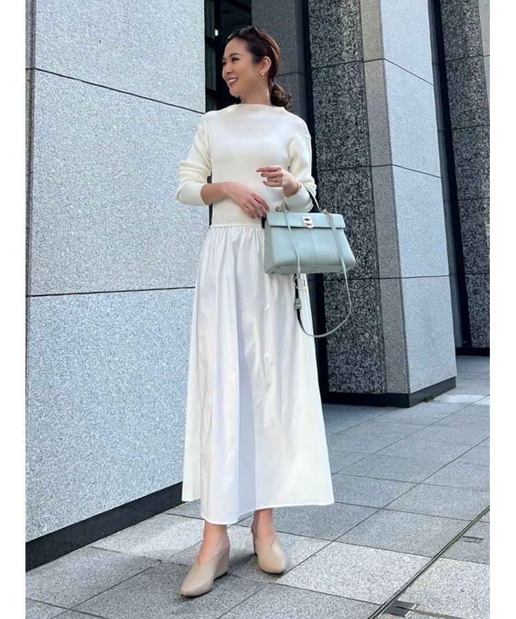 AnriettMusee「リブニットドッキングワンピース」|ワンピース|