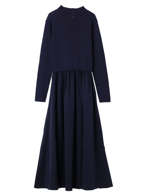 AnriettMusee「リブニットドッキングワンピース」|ワンピース|