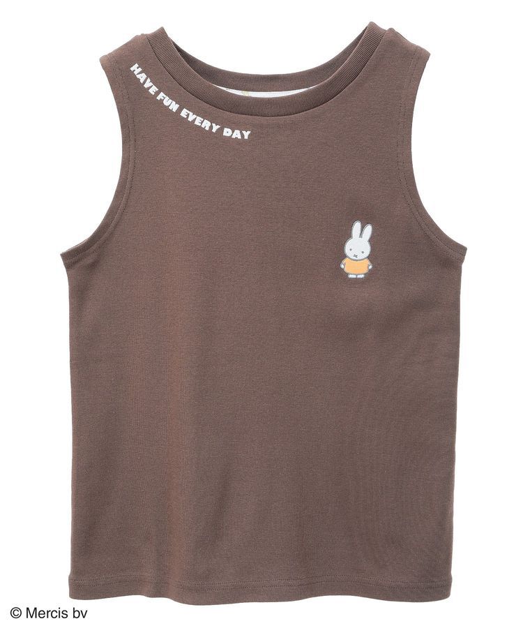 Green Parks「miffy/ワンポイント刺しゅうタンクトップ」|キャミソール|