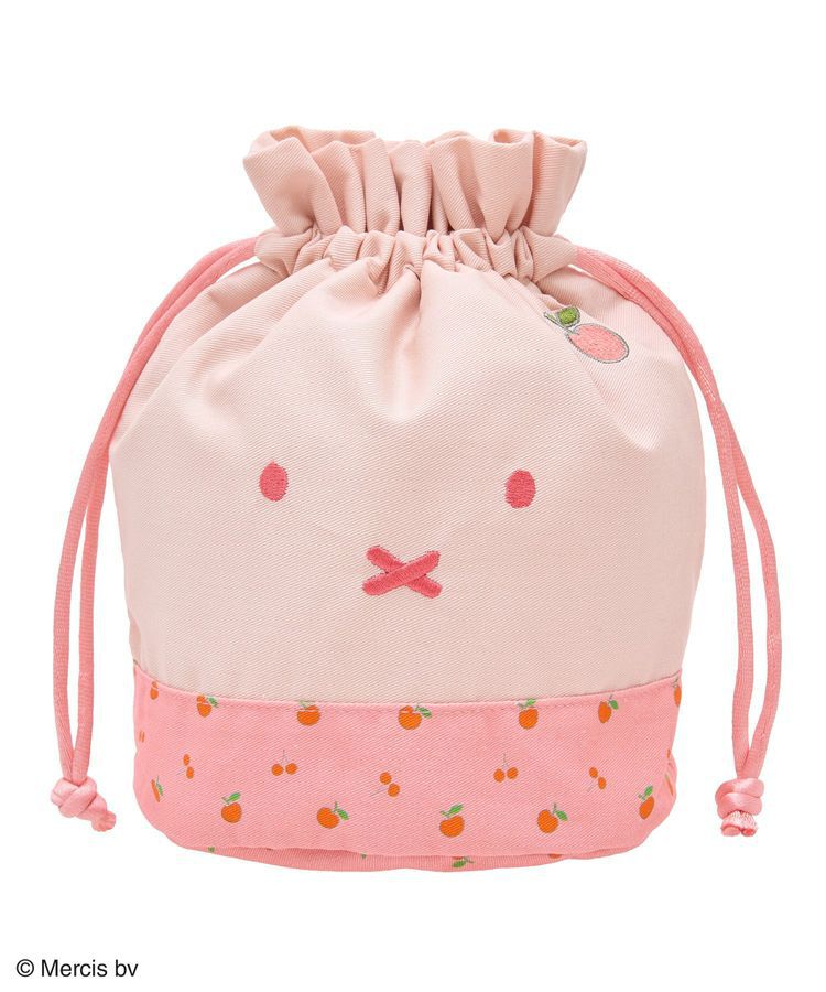 Green Parks「miffy/フルーツプリントきんちゃくBag」|ポーチ|