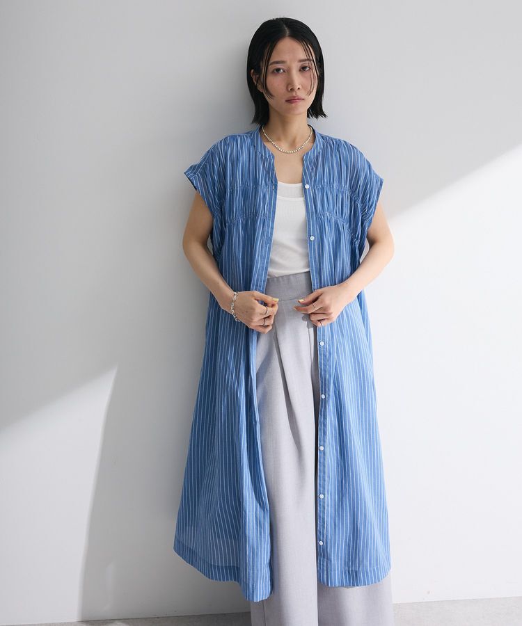 Green Parks「インド綿 シャーリングワンピース」|ワンピース|