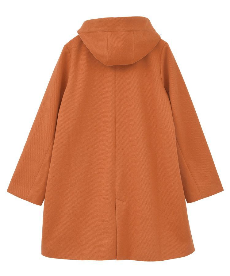 Green Parks「2wayフード取り外しAラインコート」|ノーカラーコート|