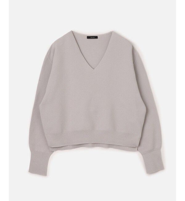 allureville「ガーターホールガーメント V プルオーバー」|その他|ライトグレー