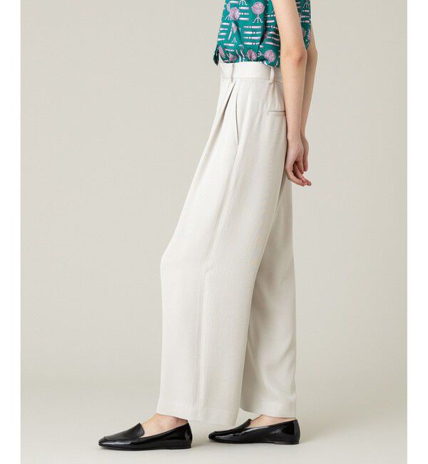 LOULOU WILLOUGHBY「【LOULOU WILLOUGHBY】ヘビーツイルタックパンツ」|チノ|