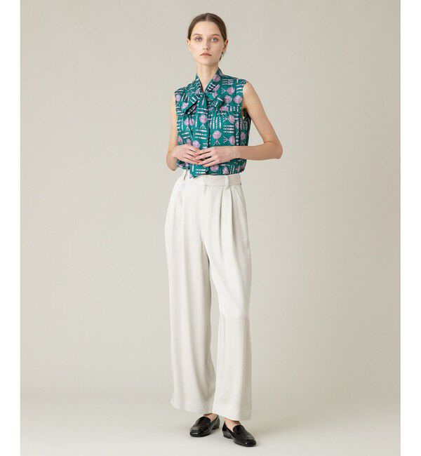 LOULOU WILLOUGHBY「【LOULOU WILLOUGHBY】ヘビーツイルタックパンツ」|チノ|