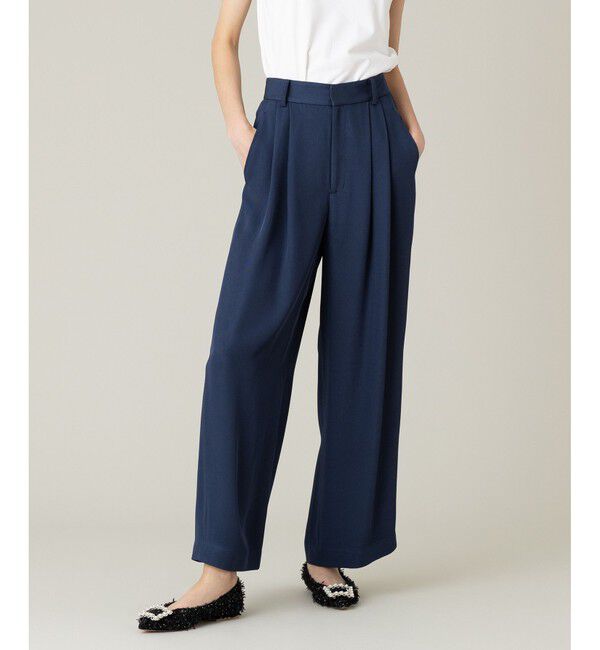 LOULOU WILLOUGHBY「【LOULOU WILLOUGHBY】ヘビーツイルタックパンツ」|チノ|