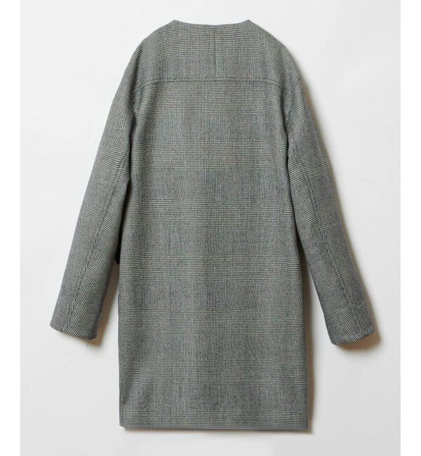 LOULOU WILLOUGHBY「【LOULOU WILLOUGHBY】リバーチェックコートワンピース」|ノーカラーコート|
