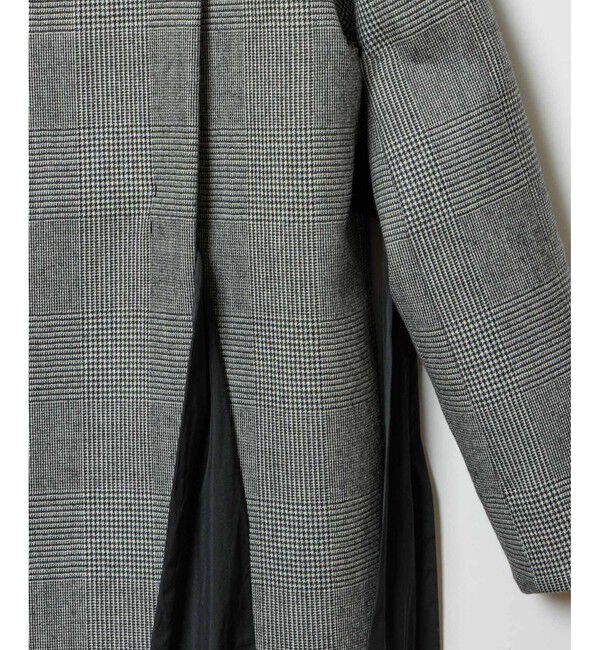 LOULOU WILLOUGHBY「【LOULOU WILLOUGHBY】リバーチェックコートワンピース」|ノーカラーコート|