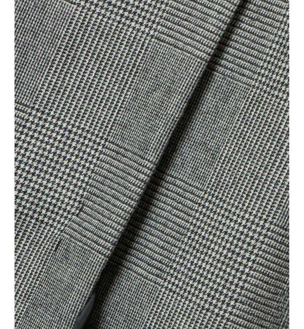 LOULOU WILLOUGHBY「【LOULOU WILLOUGHBY】リバーチェックコートワンピース」|ノーカラーコート|