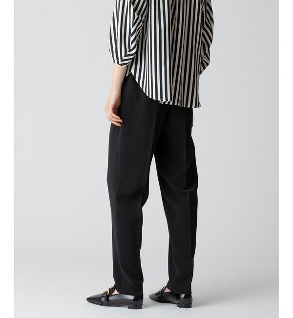 allureville「ダブルクロスタックテーパードパンツ」|チノ|