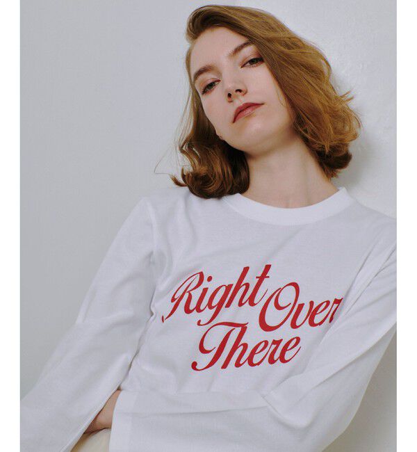 allureville「カリグラフィーロゴロンTEE」|Tシャツ・カットソー|レッド