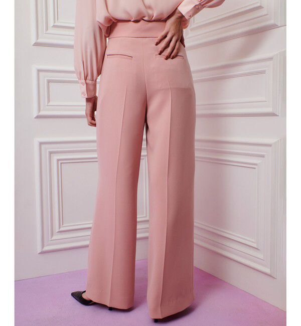 LOULOU WILLOUGHBY「【LOULOU WILLOUGHBY】ダブルクロスハイウエストサロペットパンツ」|チノ|