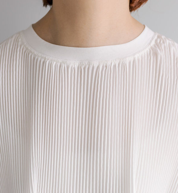  「《リバイバル》【WEB限定/Du noir】フロントプリーツTシャツ」|Tシャツ・カットソー|