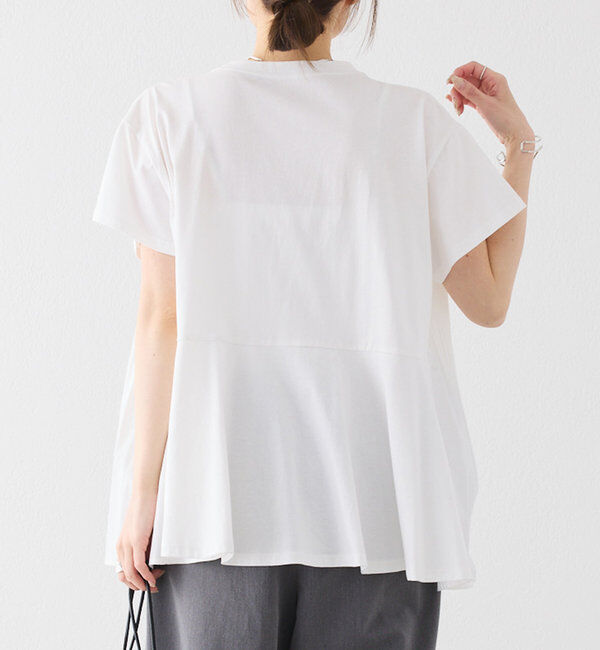  「《リバイバル》【WEB限定/Du noir】フロントプリーツTシャツ」|Tシャツ・カットソー|