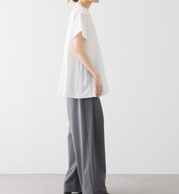  「《リバイバル》【WEB限定/Du noir】フロントプリーツTシャツ」|Tシャツ・カットソー|