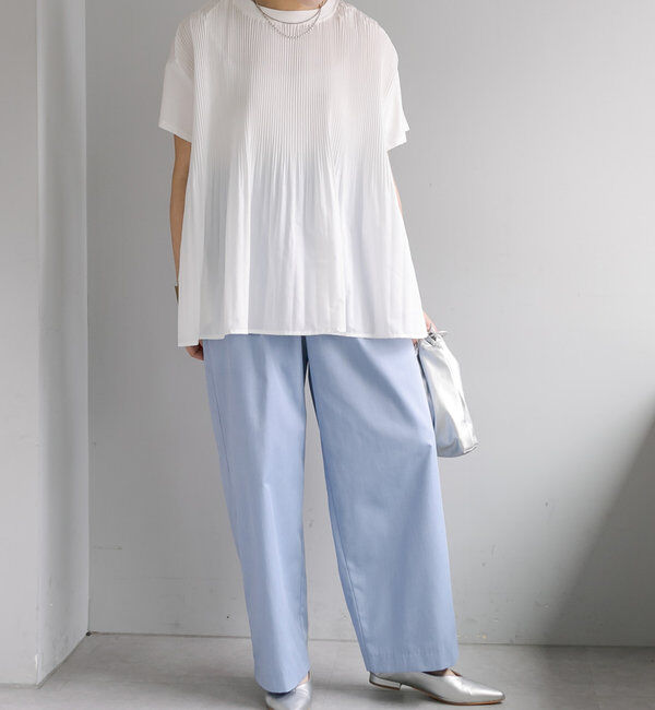  「《リバイバル》【WEB限定/Du noir】フロントプリーツTシャツ」|Tシャツ・カットソー|