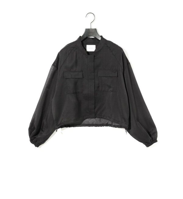 MIDIUMISOLID「MIDIUMISOLID for Ladies シアーブルゾン」|ブルゾン・スタジャン|