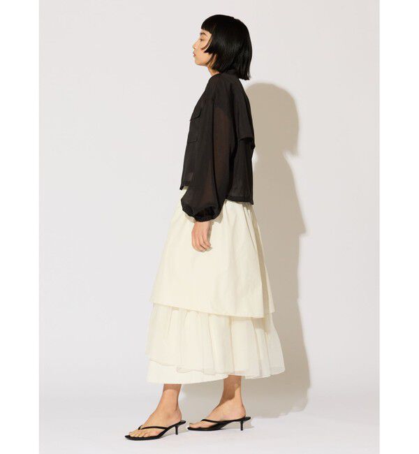 MIDIUMISOLID「MIDIUMISOLID for Ladies シアーブルゾン」|ブルゾン・スタジャン|