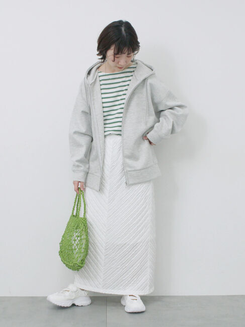 Samansa Mos2 blue「合皮マクラメバッグ」|その他|