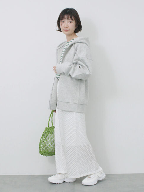 Samansa Mos2 blue「合皮マクラメバッグ」|その他|