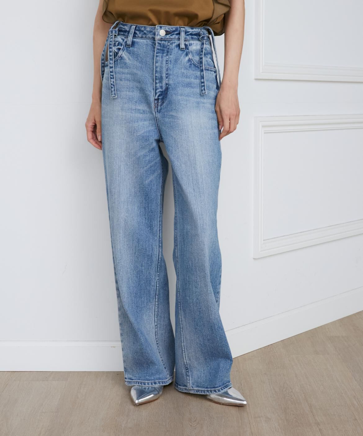 INED「《SUPERIOR CLOSET》別注サスペンダー付きワイドデニムパンツ《Healthy DENIM》」|その他|