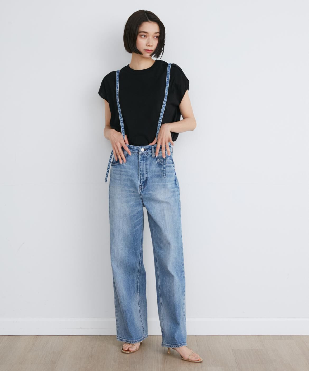 INED「《SUPERIOR CLOSET》別注サスペンダー付きワイドデニムパンツ《Healthy DENIM》」|その他|