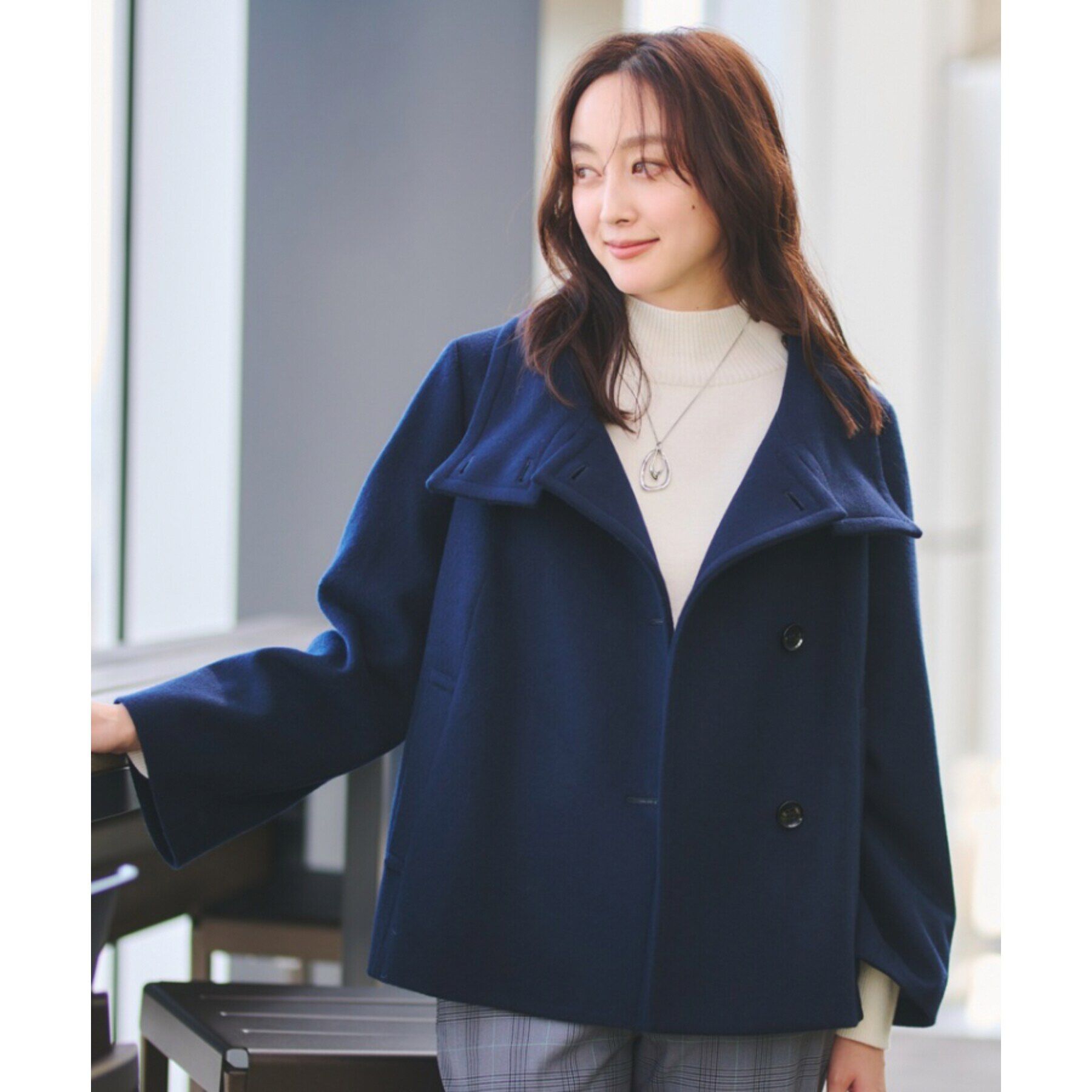 UNTITLED「【日本製】2WAYウールショートコート」|その他|